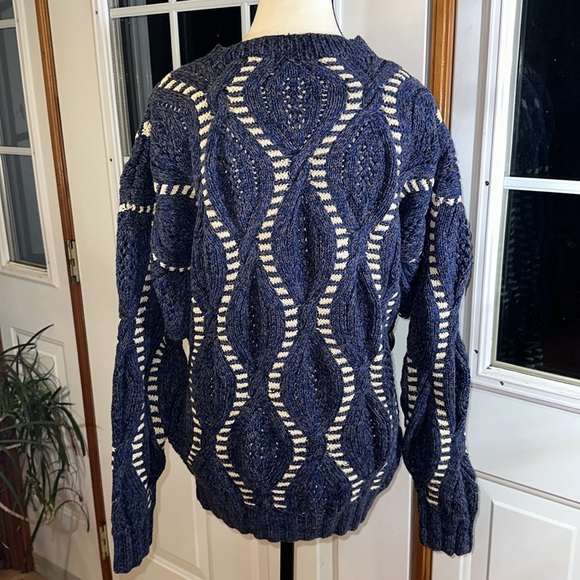 Vintage 90s Gant Cable Hand Knit Sweater - Picture 2 of 9